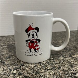 Disney Mickey Mouse Festive Mug - White and Red